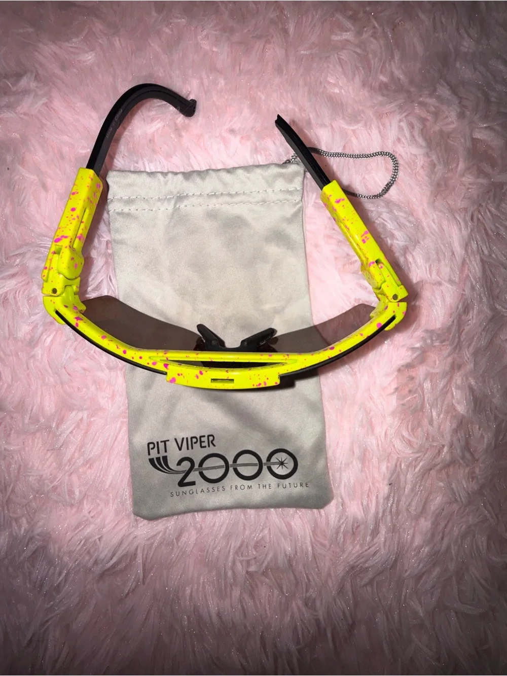 Pit Viper Neon Yellow Multicolor Shield Goggles